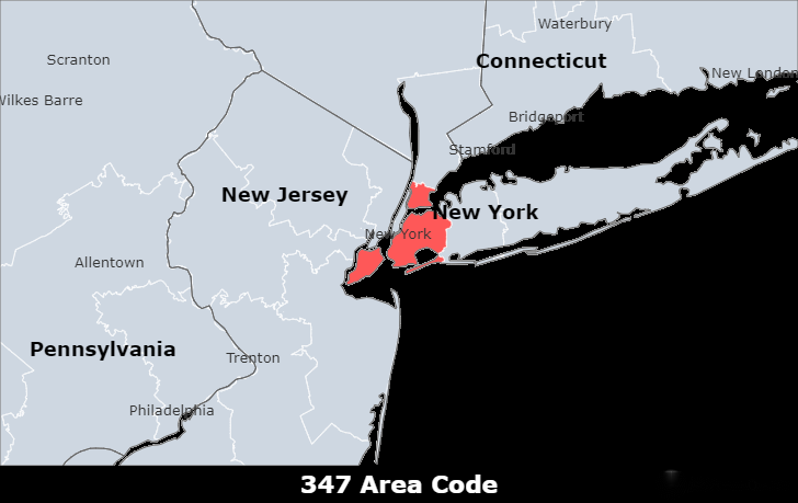 347 area code