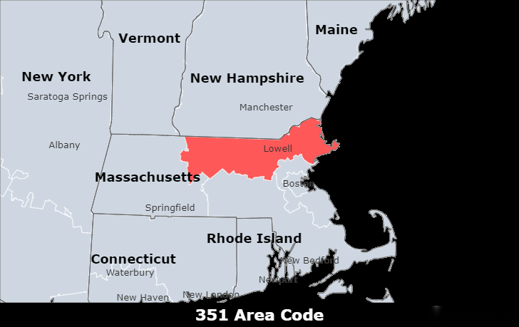 351 area code