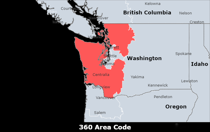 360 area code