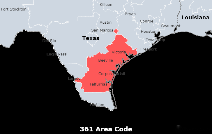 361 area code