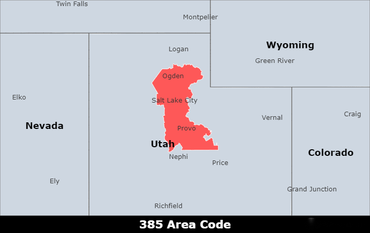 385 area code
