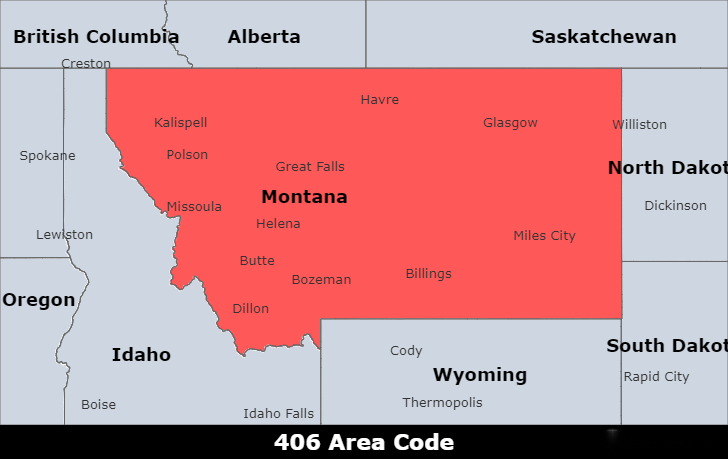 406 area code