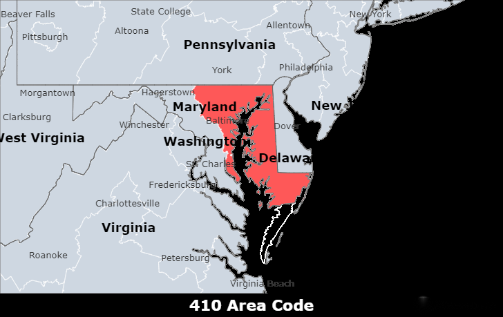 410 area code