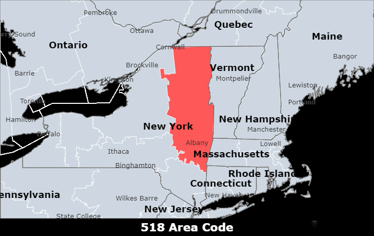 518 area code