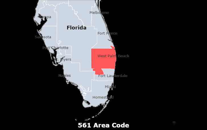 561 area code