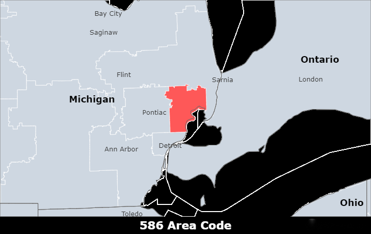 586 area code