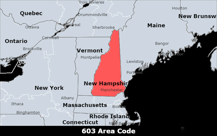 603 area code