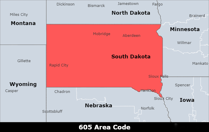 605 area code