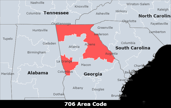 706 area code