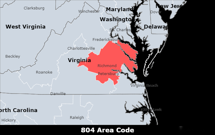 804 area code