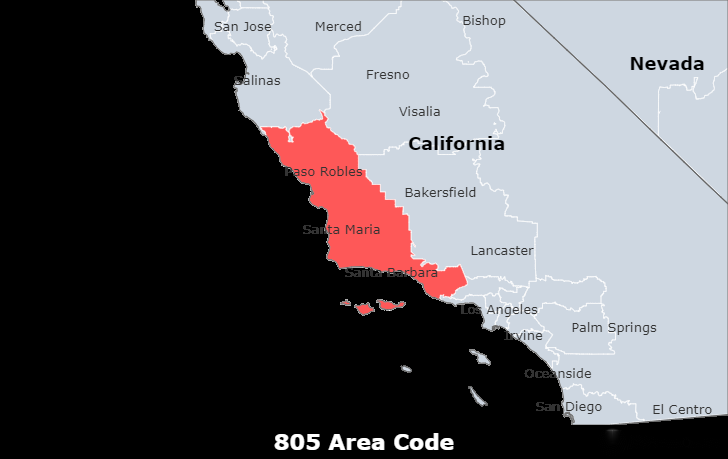 805 area code