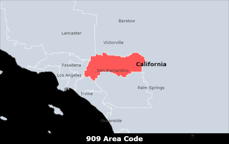 909 area code