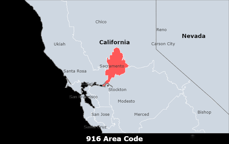 916 area code