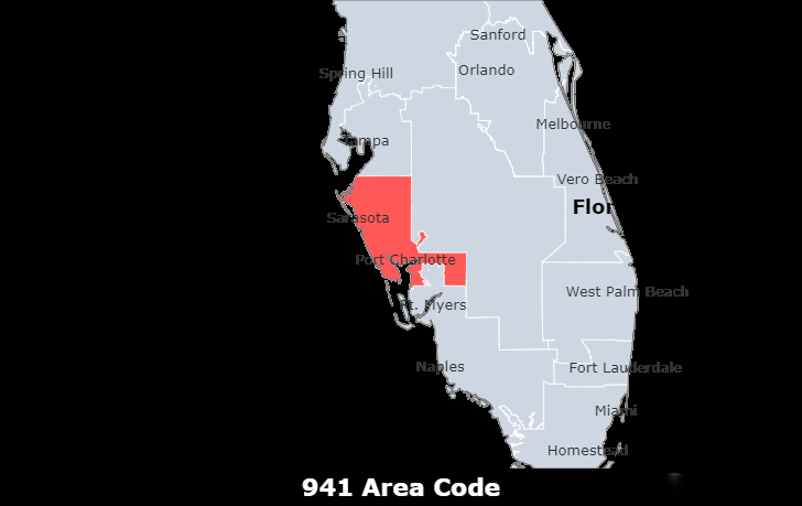 941 area code
