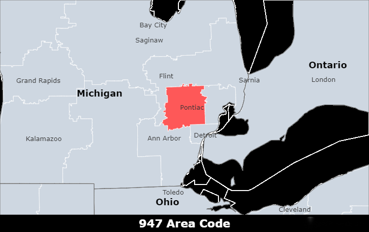 947 area code