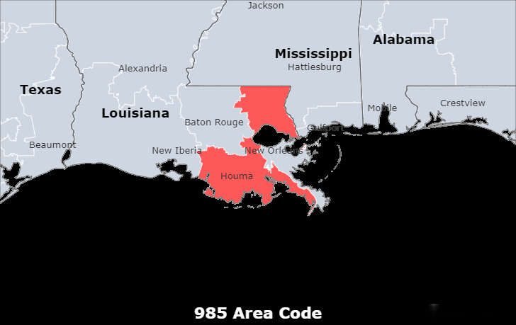 985 area code